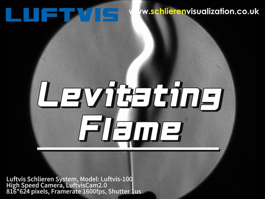 Schlieren is used to understand the magical levitating flame