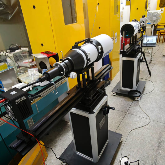 A new 150mm in-line schlieren system installed at Guangxi University (in South China)