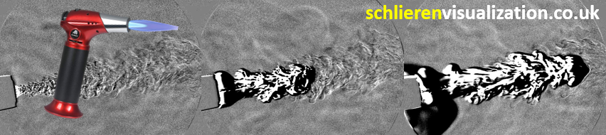 Schlieren Visualization | Combustion | Ignition and Flame Growth of a Flame Torch